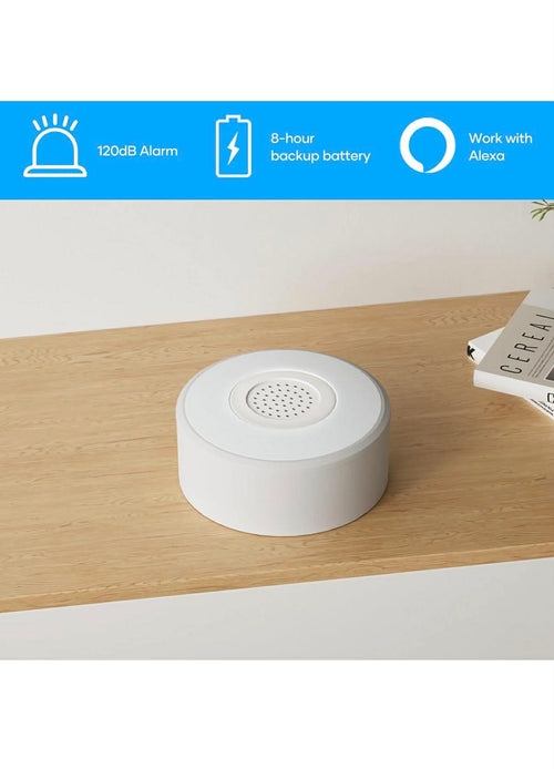 AGSHOME Alarme Maison Sans Fil WiFi 8 Pieces  – Kit Sécurité avec Sirène, 5 Capteurs et 2 Télécommandes, Compatible Alexa & Google Assistant