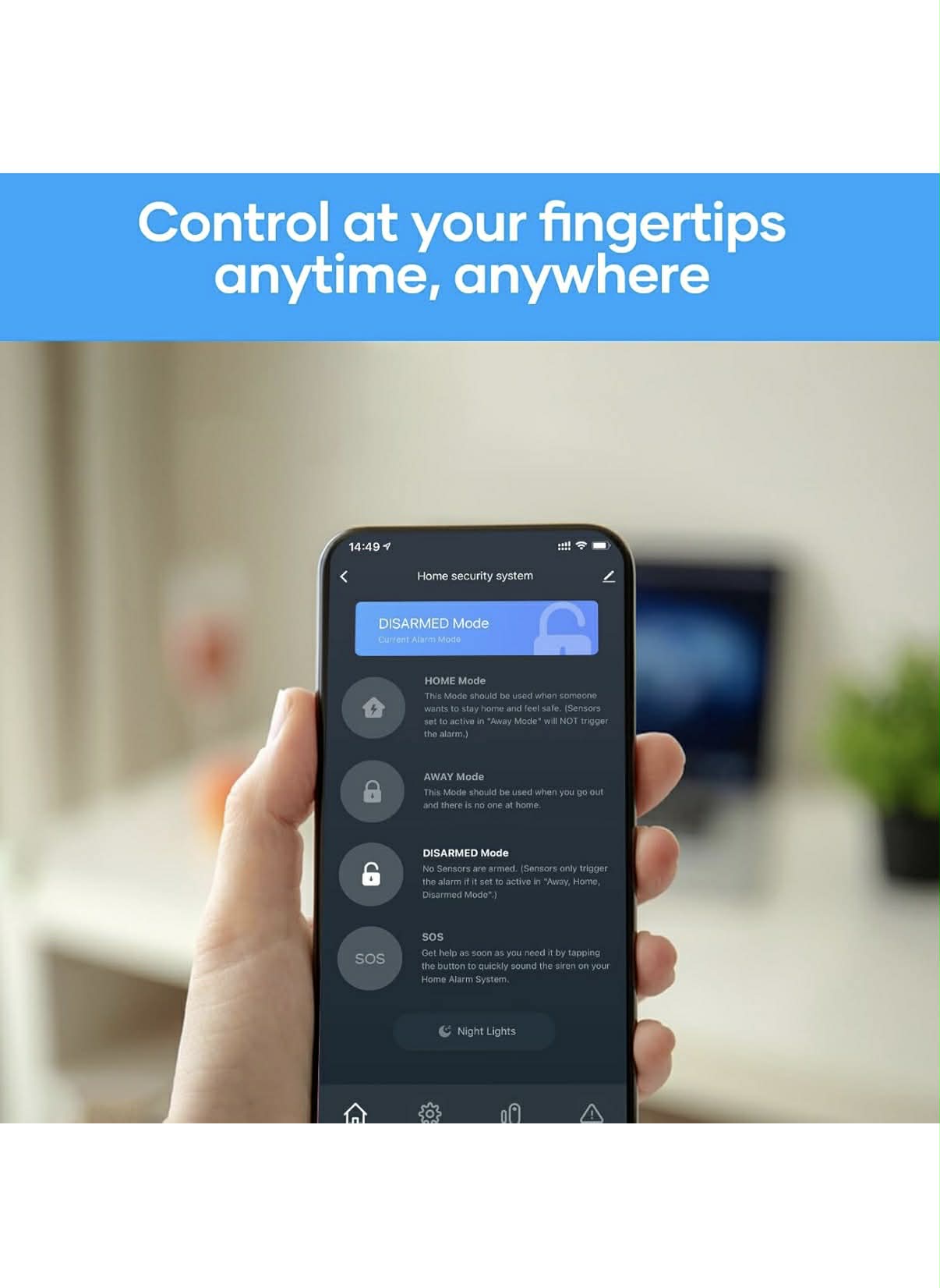 AGSHOME Alarme Maison Sans Fil WiFi 8 Pieces  – Kit Sécurité avec Sirène, 5 Capteurs et 2 Télécommandes, Compatible Alexa & Google Assistant